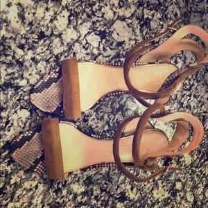 Jessica Simpson ankle wrap heel